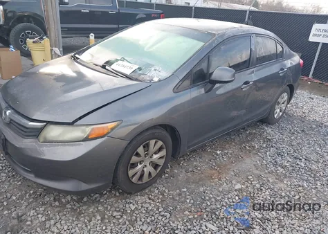 2012 Honda Civic Lx z USA, uszkodzony, nr VIN 2HGFB2F54CH318577